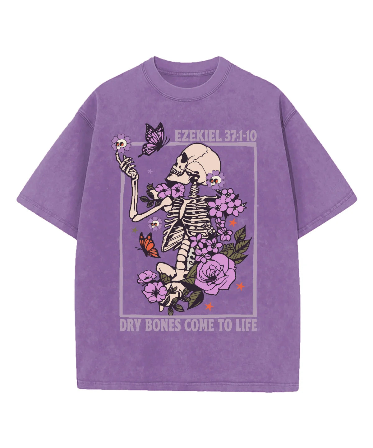 Dry Bones Come To Life Washed Christian T-shirt