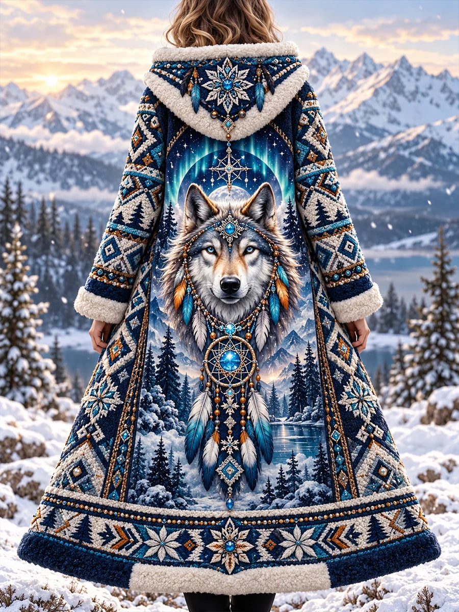 Women's Nordic Animals Flannel Jacket