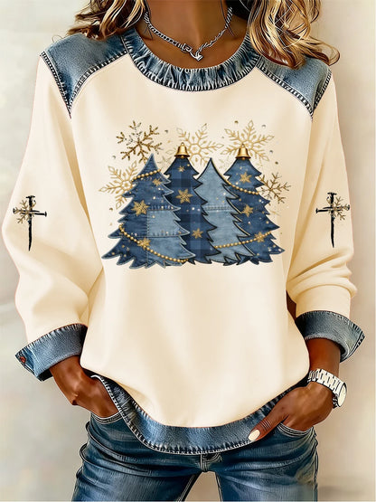 Women's Casual Print Sweatshirt
