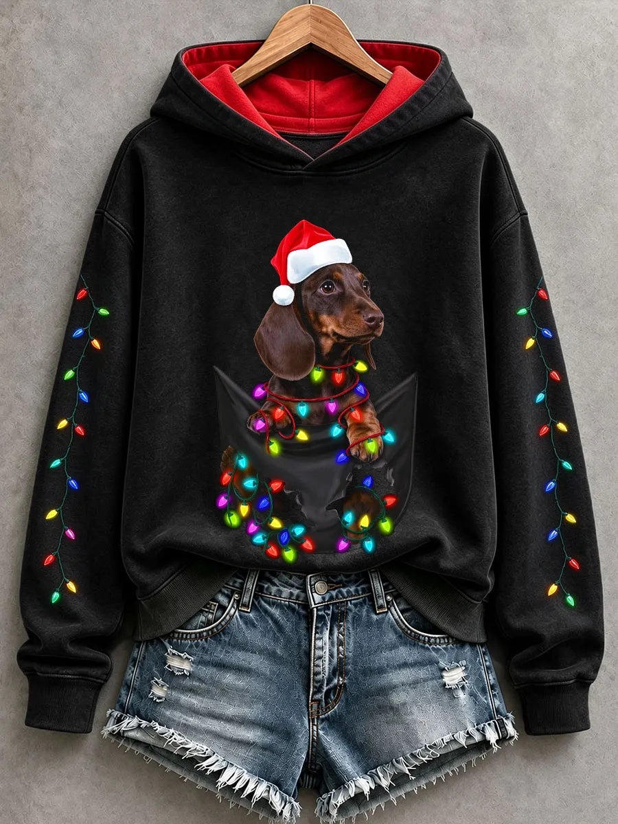 Women's Christmas Dachshund Hoodie