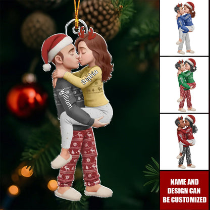 Christmas Gifts For Husband And Wife - Personalized Acrylic Ornament