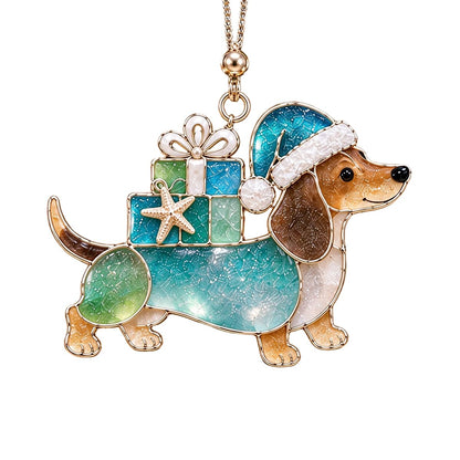 Coastal Dachshund Christmas Ornament – Sea Glass Dog Lover Decor | 2/$29.99 · 3/$39.99