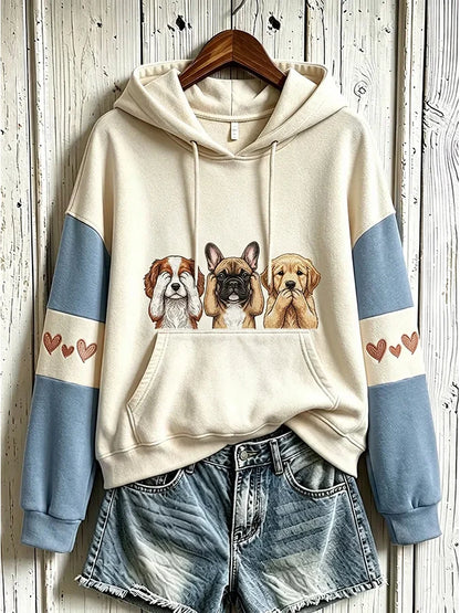 Women's  Dog  Printed Sweatshirt