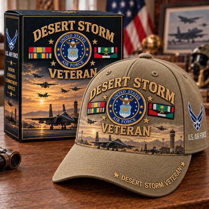 🏆Last Day Promo: 45% OFF! 🏜️Desert Storm Veteran Tribute Cap （1991–2026 -35TH ANNIVERSARY）