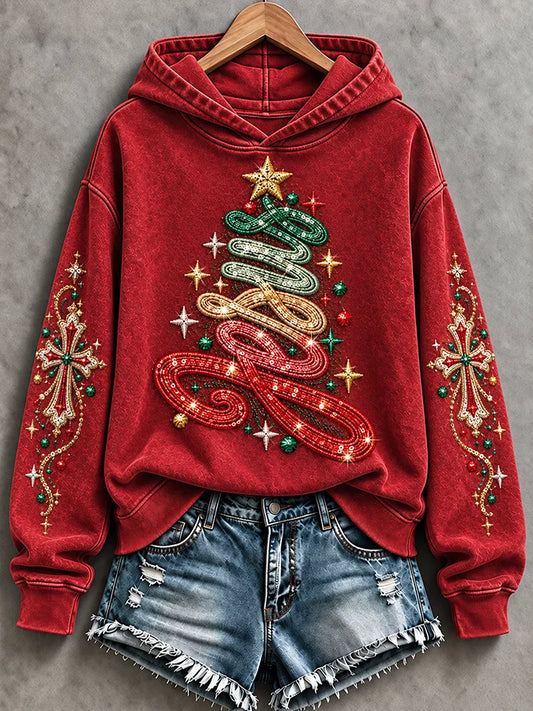Women's Jesus Christmas Print Casual Sweatshirt