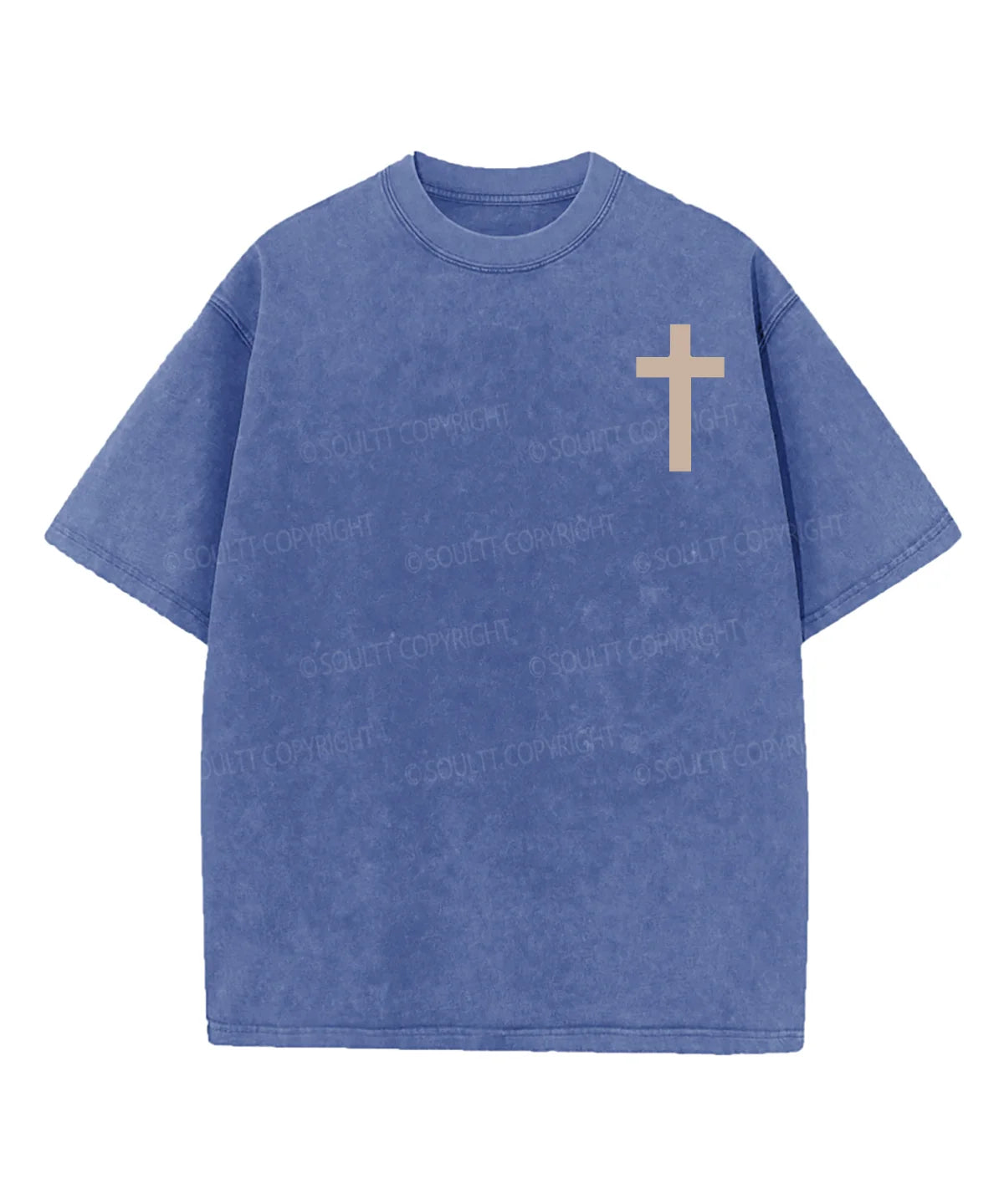 His Mercies Are New Double Sided Washed Christian T-shirt